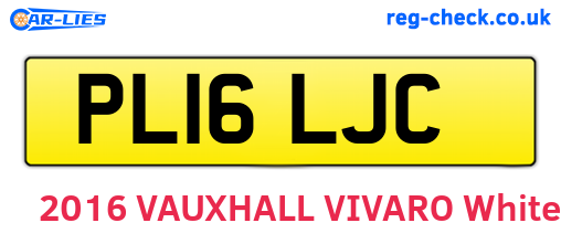 PL16LJC are the vehicle registration plates.