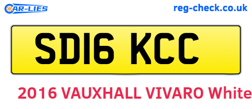 SD16KCC are the vehicle registration plates.