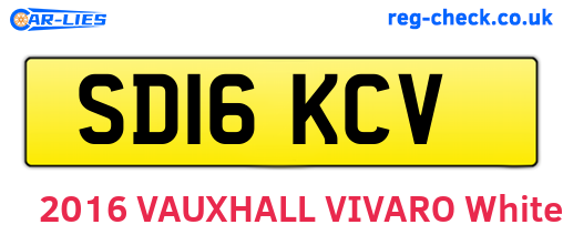 SD16KCV are the vehicle registration plates.