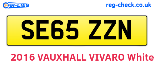 SE65ZZN are the vehicle registration plates.