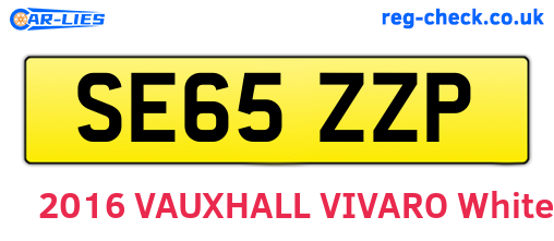 SE65ZZP are the vehicle registration plates.