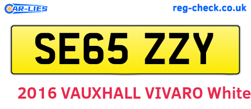SE65ZZY are the vehicle registration plates.