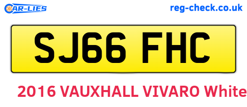 SJ66FHC are the vehicle registration plates.