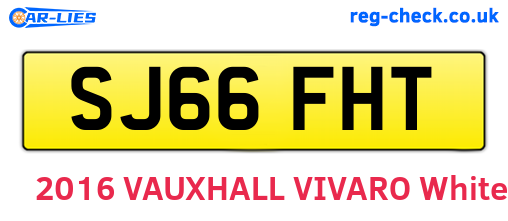 SJ66FHT are the vehicle registration plates.