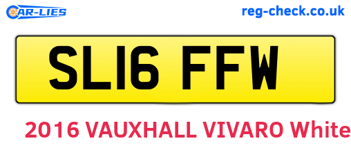 SL16FFW are the vehicle registration plates.