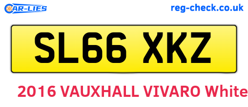 SL66XKZ are the vehicle registration plates.