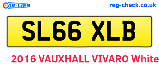 SL66XLB are the vehicle registration plates.