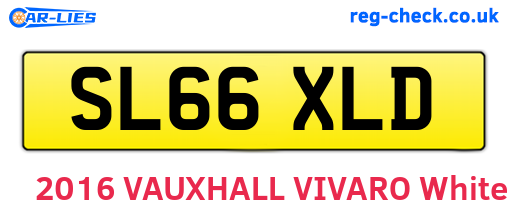 SL66XLD are the vehicle registration plates.