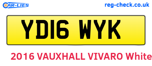 YD16WYK are the vehicle registration plates.