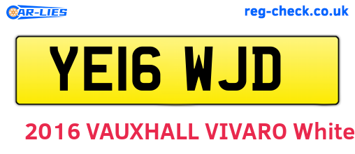 YE16WJD are the vehicle registration plates.