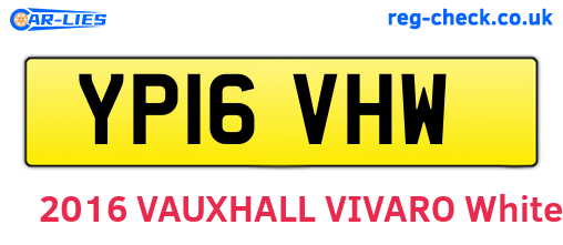 YP16VHW are the vehicle registration plates.
