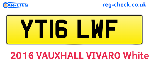 YT16LWF are the vehicle registration plates.