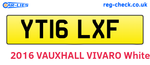 YT16LXF are the vehicle registration plates.