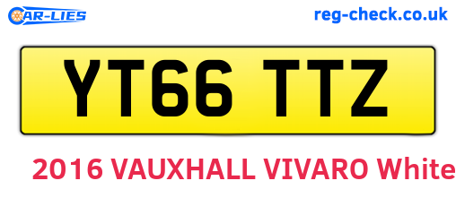 YT66TTZ are the vehicle registration plates.