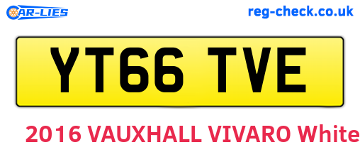 YT66TVE are the vehicle registration plates.