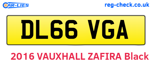 DL66VGA are the vehicle registration plates.