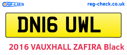 DN16UWL are the vehicle registration plates.