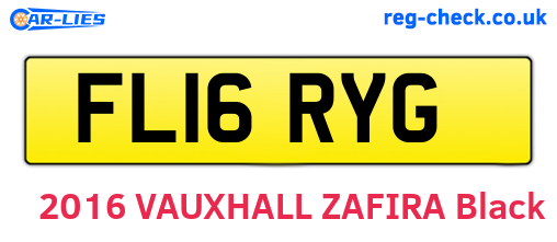 FL16RYG are the vehicle registration plates.