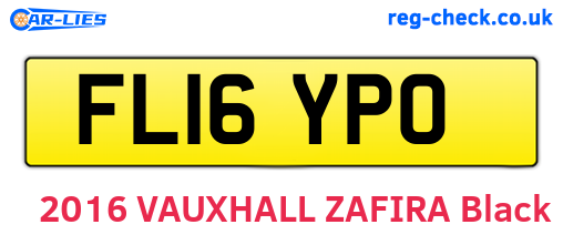 FL16YPO are the vehicle registration plates.