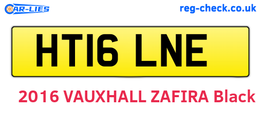 HT16LNE are the vehicle registration plates.