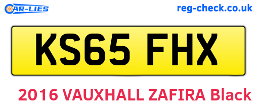 KS65FHX are the vehicle registration plates.