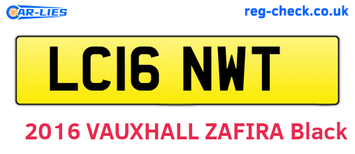 LC16NWT are the vehicle registration plates.