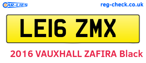 LE16ZMX are the vehicle registration plates.