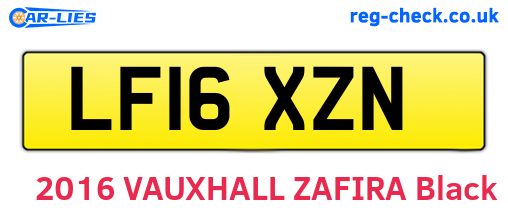 LF16XZN are the vehicle registration plates.