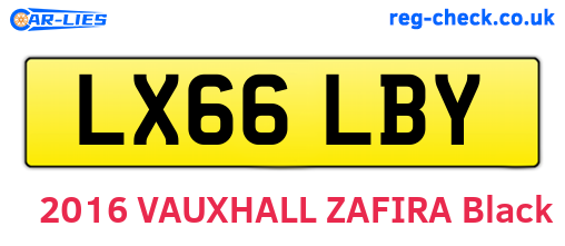 LX66LBY are the vehicle registration plates.