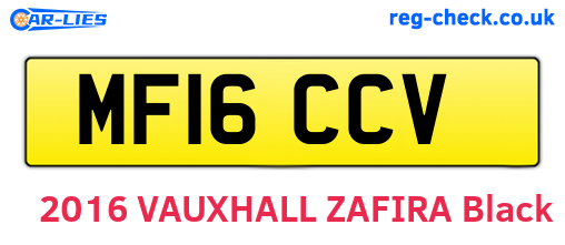 MF16CCV are the vehicle registration plates.