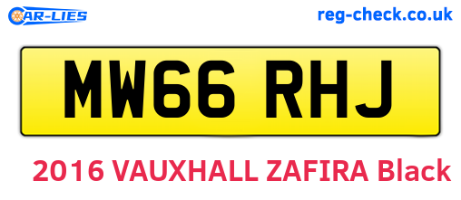 MW66RHJ are the vehicle registration plates.