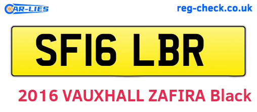 SF16LBR are the vehicle registration plates.