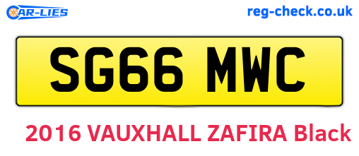 SG66MWC are the vehicle registration plates.