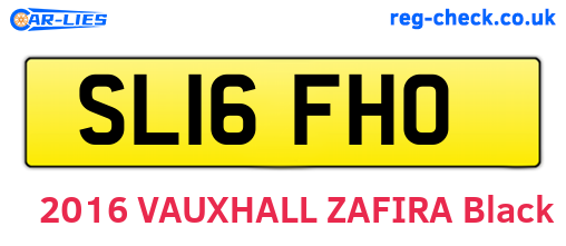 SL16FHO are the vehicle registration plates.