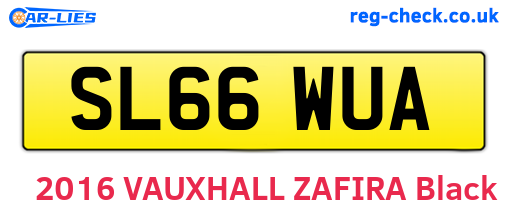 SL66WUA are the vehicle registration plates.
