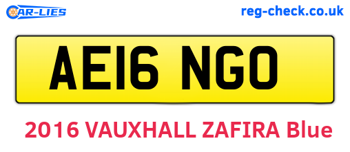 AE16NGO are the vehicle registration plates.