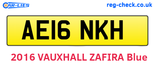 AE16NKH are the vehicle registration plates.