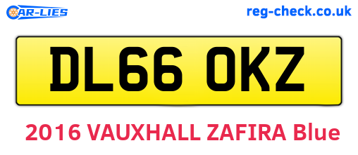 DL66OKZ are the vehicle registration plates.