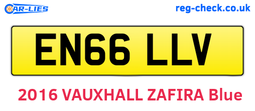 EN66LLV are the vehicle registration plates.