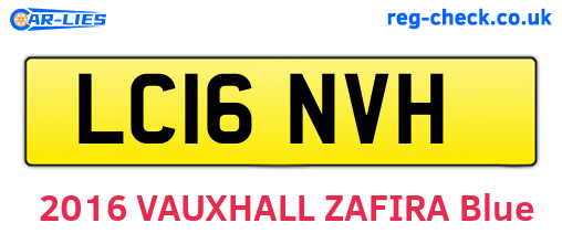 LC16NVH are the vehicle registration plates.