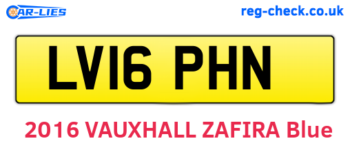LV16PHN are the vehicle registration plates.