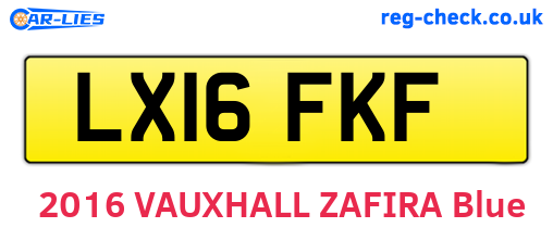 LX16FKF are the vehicle registration plates.