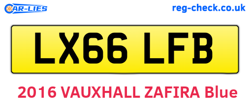 LX66LFB are the vehicle registration plates.