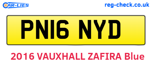 PN16NYD are the vehicle registration plates.