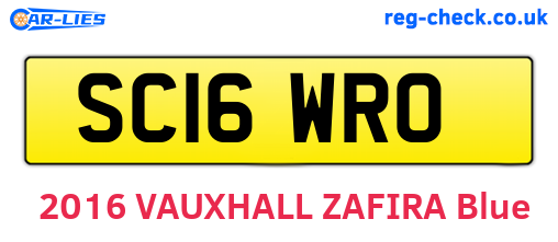 SC16WRO are the vehicle registration plates.