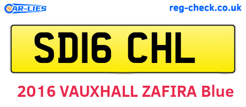 SD16CHL are the vehicle registration plates.