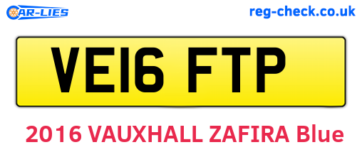 VE16FTP are the vehicle registration plates.