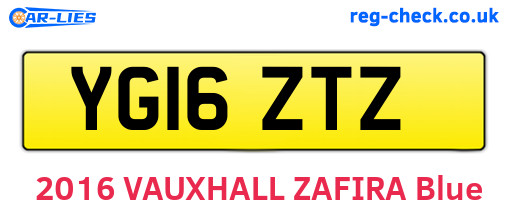 YG16ZTZ are the vehicle registration plates.