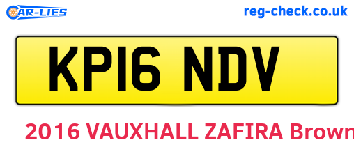KP16NDV are the vehicle registration plates.