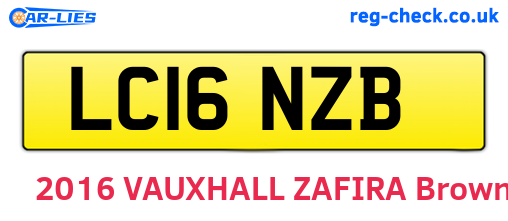 LC16NZB are the vehicle registration plates.